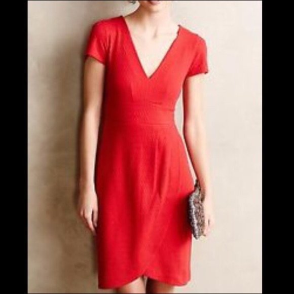 Red Maeve Dress Anthropologie | Poshmark